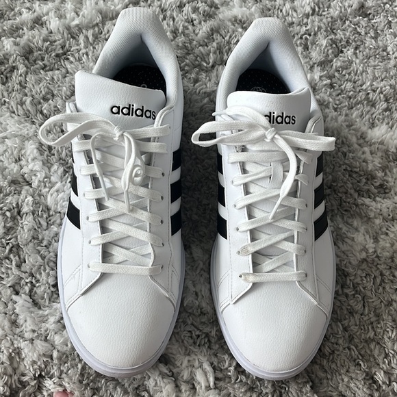 adidas White and Black Athletic Shoes - Picture 2 of 8